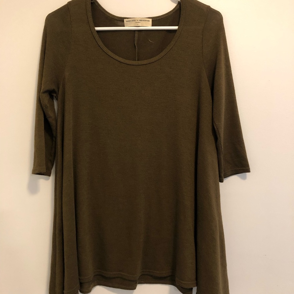 Urban Outfitters loose fitting army green top